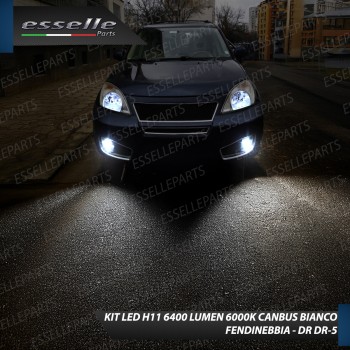 Kit Full LED Fendinebbia H11 6400 Lumen 6000K bianco DR 5