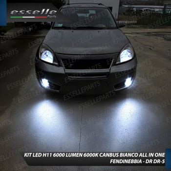 Kit Full LED H11 6000 LUMEN Canbus 6000K Fendinebbia per DR 5