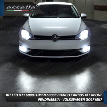Kit Full LED H11 6000 LUMEN Canbus 6000K Bianco Fendinebbia per Volkswagen Golf MK7