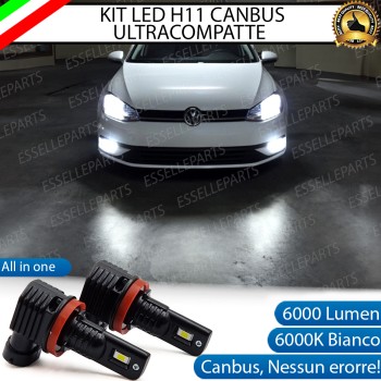 Kit Full LED H11 6000 LUMEN Canbus 6000K Bianco Fendinebbia per Volkswagen Golf MK7
