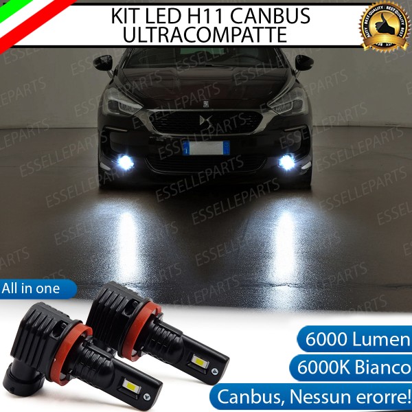 Kit Full LED H11 6000 LUMEN Canbus 6000K Fendinebbia per Citroen DS5