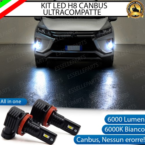 Kit Full LED H8 6000 LUMEN Canbus 6000K Fendinebbia per MITSUBISHI ECLIPSE CROSS