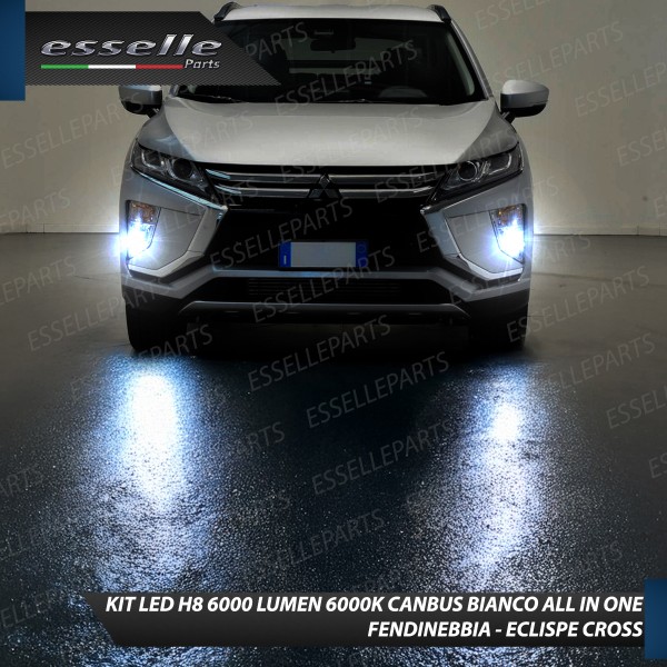 Kit Full LED H8 6000 LUMEN Canbus 6000K Fendinebbia per MITSUBISHI ECLIPSE CROSS