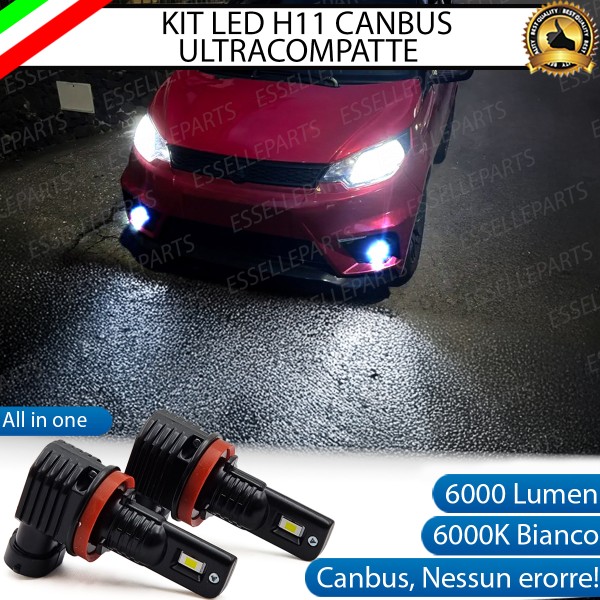 Kit Full LED H11 6000 LUMEN Canbus 6000K Fendinebbia per AIXAM EMOTION