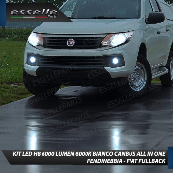 Kit Full LED H8 6000 LUMEN Canbus 6000K Fendinebbia per FIAT FULLBACK