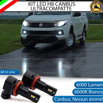 Kit Full LED H8 6000 LUMEN Canbus 6000K Fendinebbia per FIAT FULLBACK