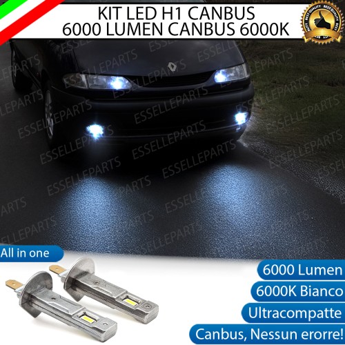 Kit Full LED coppia H1 6000 LUMEN Fendinebbia per Renault Espace dal 2000