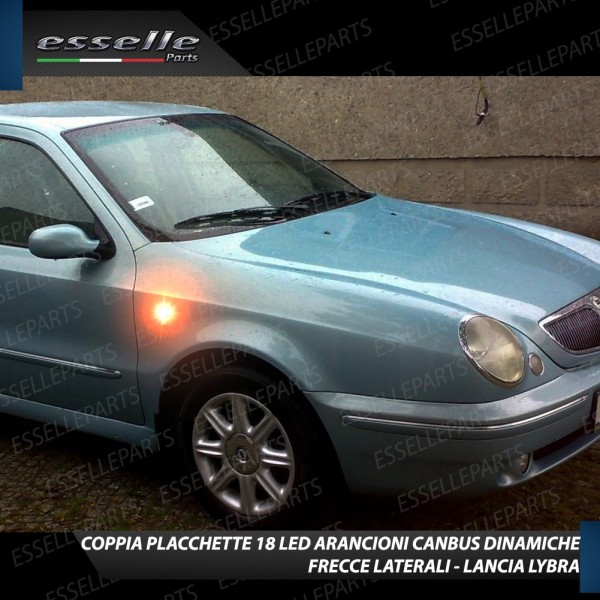 Placchette Dinamiche Laterali a 9 led per frecce specifiche per Lancia Lybra
