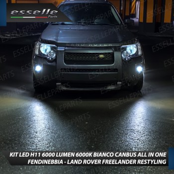 Kit Full LED H11 6000 LUMEN Canbus 6000K Fendinebbia per LAND ROVER FREELANDER RESTYLING