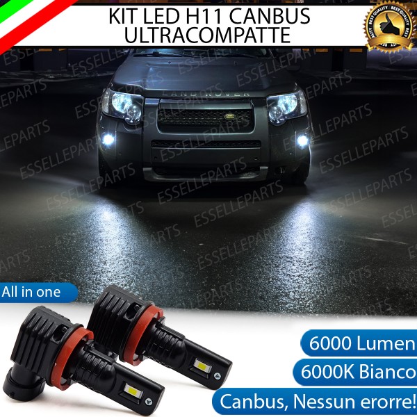 Kit Full LED H11 6000 LUMEN Canbus 6000K Fendinebbia per LAND ROVER FREELANDER RESTYLING