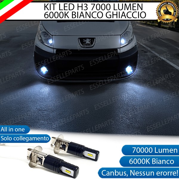Kit Full LED H3 7000 Lumen Fendinebbia per Peugeot Expert MK2