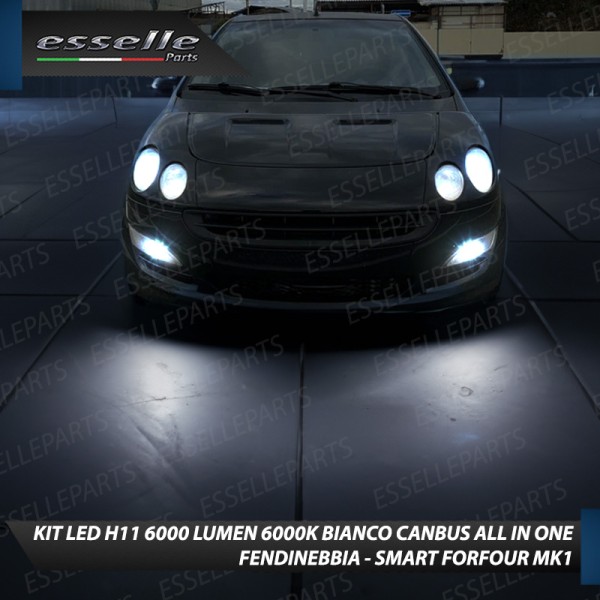 Kit Full LED H8 6000 LUMEN Canbus 6000K Fendinebbia per SMART FORFOUR