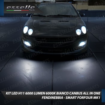 Kit Full LED H8 6000 LUMEN Canbus 6000K Fendinebbia per SMART FORFOUR Kit Full LED H8 6000 LUMEN Canbus 6000K Fendinebbia per SMART FORFOUR
