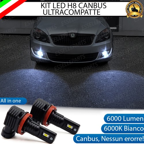 Kit Full LED H8 6000 LUMEN Canbus 6000K Fendinebbia per Skoda Fabia 2 dal 2011
