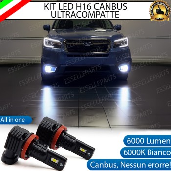 Kit Full LED H16 6000 LUMEN Canbus 6000K Bianco Fendinebbia per SUBARU FORESTER MK4 Kit Full LED H16 6000 LUMEN Canbus 6000K Bianco Fendinebbia per SUBARU FORESTER MK4