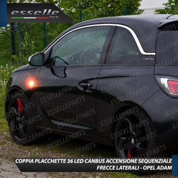Placchette Dinamiche Laterali a 18 led per frecce specifiche per Opel Adam Placchette Dinamiche Laterali a 18 led per frecce specifiche per Opel Adam