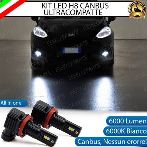 Kit Full LED H8 6000 LUMEN Canbus 6000K Fendinebbia per Ford Fiesta Mk7