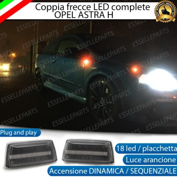 Placchette Dinamiche Laterali a 18 led per frecce specifiche per Opel Astra H Placchette Dinamiche Laterali a 18 led per frecce specifiche per Opel Astra H