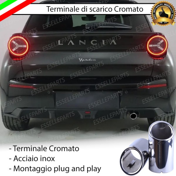 Terminale singolo Cromato per LANCIA YPSILON MK3