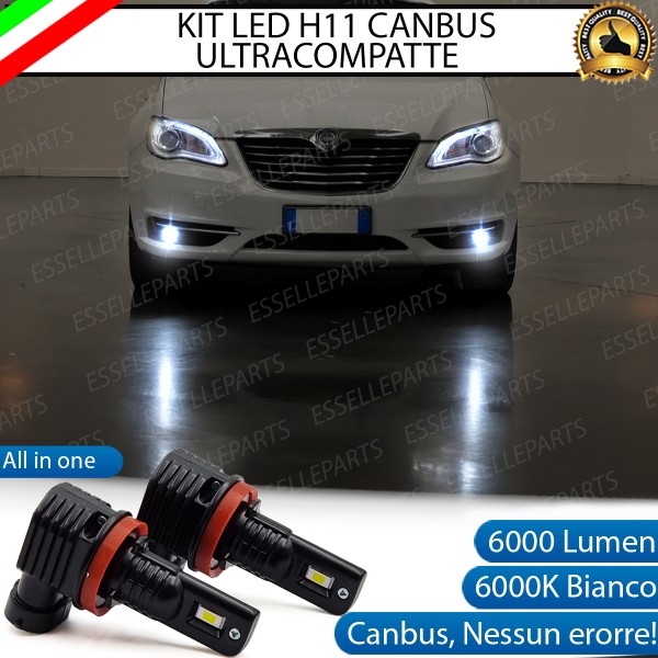 Kit Full LED H11 6000 LUMEN Canbus 6000K Fendinebbia per Lancia Flavia
