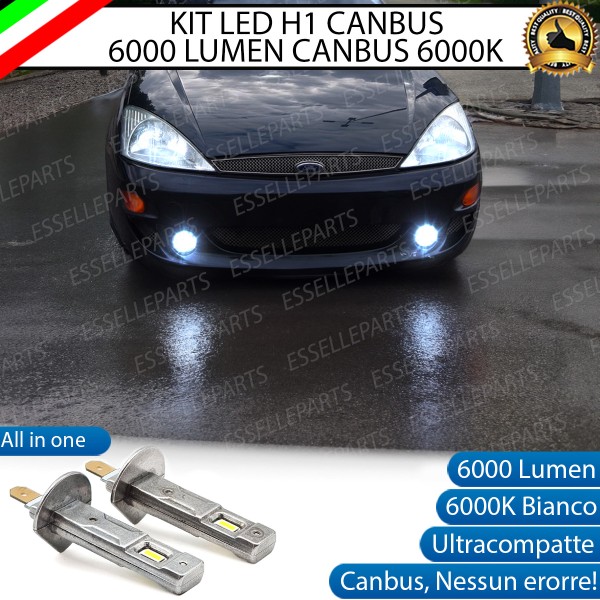 Kit Full LED coppia H1 6000 LUMEN Fendinebbia per FORD FOCUS PRIMA DEL 2001