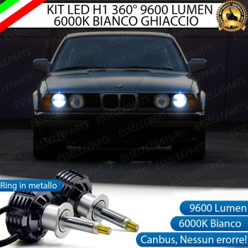 Kit Full LED H1 9600 Lumen 6000K bianco Anabbaglianti Bmw Serie 5 E34