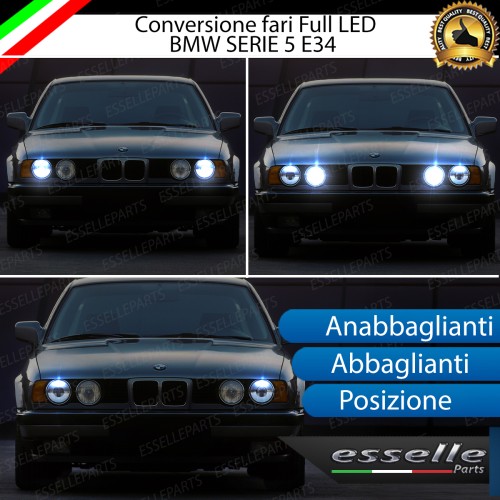 Conversione Fari Full LED Bmw Serie 5 E34 6000K Canbus