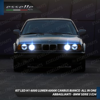 Kit Full LED Abbaglianti H1 6000 Lumen per Bmw Serie 5 E34