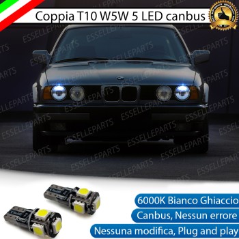 Luci posizione T10 W5W 5 LED Canbus per Bmw Serie 5 E34