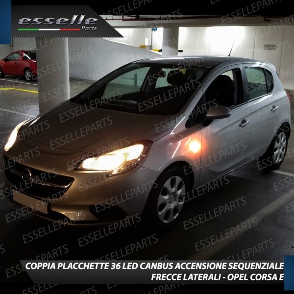 Placchette Dinamiche Laterali a 18 led per frecce specifiche per Opel Corsa E
