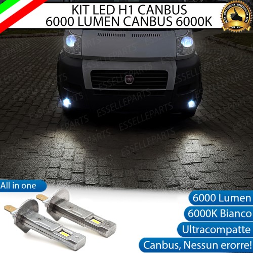 Kit Full LED coppia H1 6000 LUMEN Fendinebbia per Fiat Ducato MK3