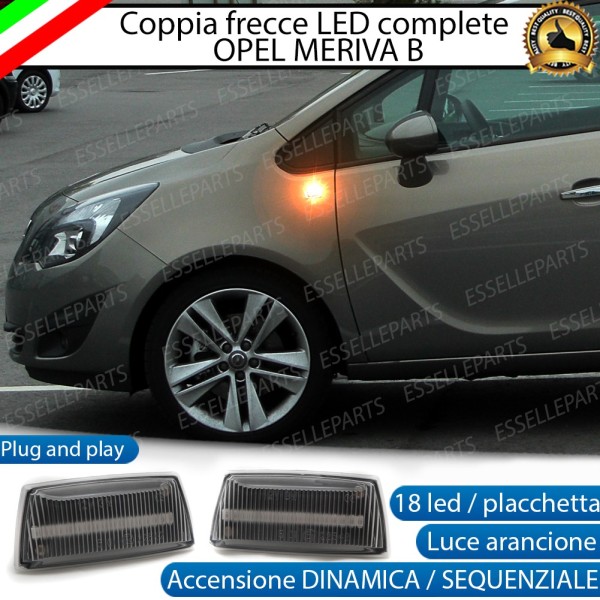 Placchette Dinamiche Laterali a 18 led per frecce specifiche per Opel Meriva B