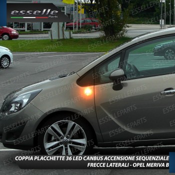 Placchette Dinamiche Laterali a 18 led per frecce specifiche per Opel Meriva B Placchette Dinamiche Laterali a 18 led per frecce specifiche per Opel Meriva B