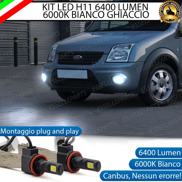 Kit Full LED Fendinebbia H11 6400 Lumen 6000K bianco Ford Transit Connect