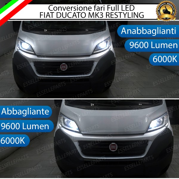 Conversione Fari Full LED 6000K bianco Fiat Ducato Mk3 Restyling