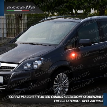 Placchette Dinamiche Laterali a 18 led per frecce specifiche per Opel Zafira B Placchette Dinamiche Laterali a 18 led per frecce specifiche per Opel Zafira B