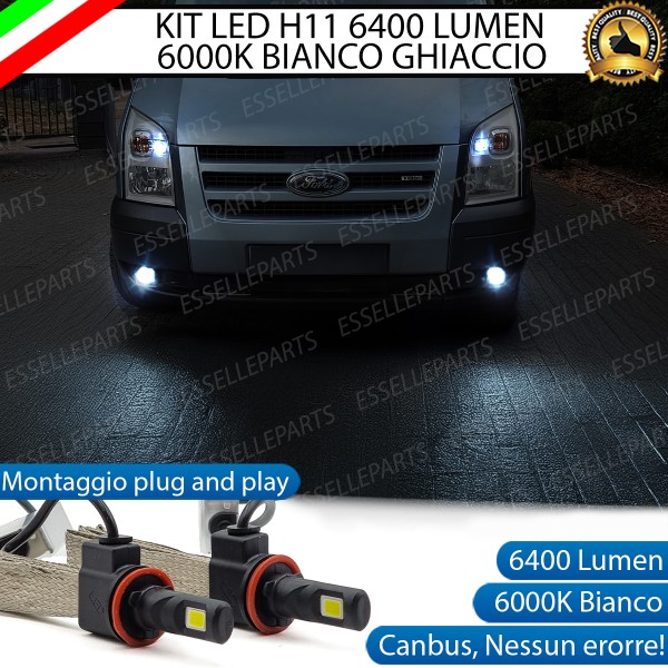 Kit Full LED Fendinebbia H11 6400 Lumen 6000K bianco Ford Transit MK4