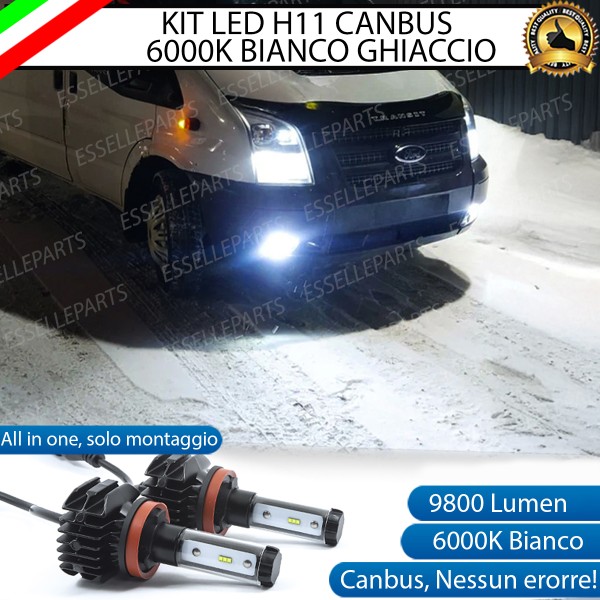 Kit Full LED Fendinebbia H11 9800 Lumen Per Ford Transit MK4