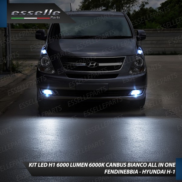 Kit Full LED coppia H1 6000 LUMEN Fendinebbia per Hyundai H1