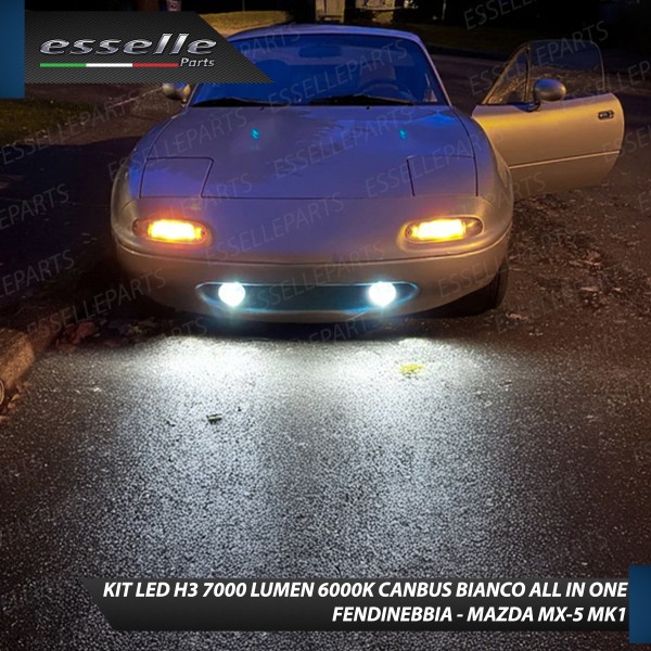 Kit Full LED H3 7000 Lumen Fendinebbia Mazda MX-5 Mk1