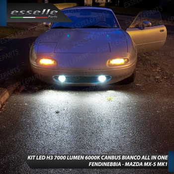 Kit Full LED H3 7000 Lumen Fendinebbia Mazda MX-5 Mk1