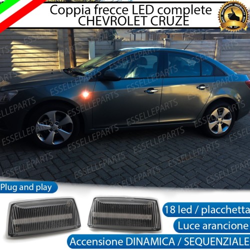 Placchette Dinamiche Laterali a 18 led per frecce specifiche per Chevrolet Cruze