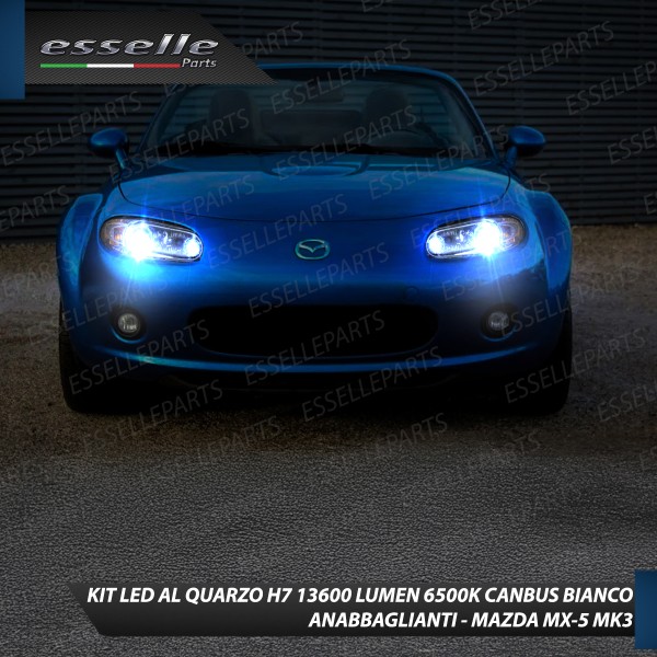 Kit Full LED H7 Monoled al quarzo 13600 Lumen 6000K per Mazda MX-5 MK3