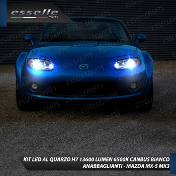 Kit Full LED H7 Monoled al quarzo 13600 Lumen 6000K per Mazda MX-5 MK3