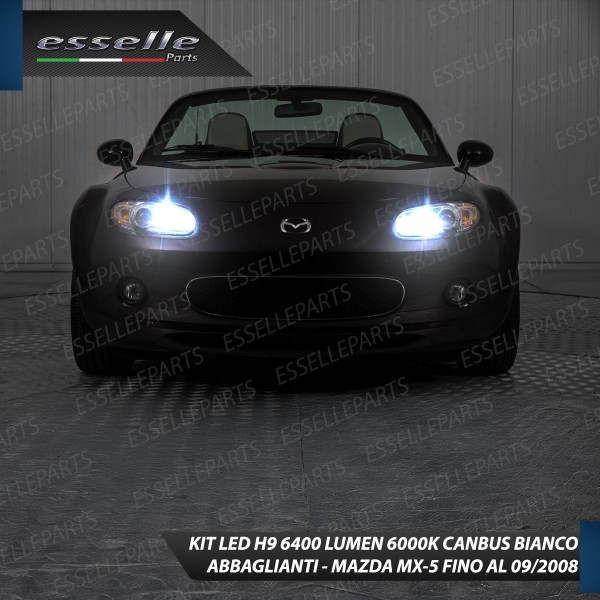 Kit Full LED H9 6400 LUMEN Abbaglianti Mazda MX-5 MK3 fino al 09/2008