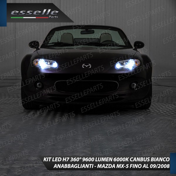 Conversione Fari Full LED Mazda MX-5 MK3 fino al 09/2008 6000K bianco