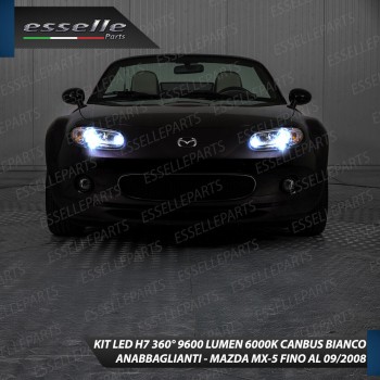 Conversione Fari Full LED Mazda MX-5 MK3 fino al 09/2008 6000K bianco