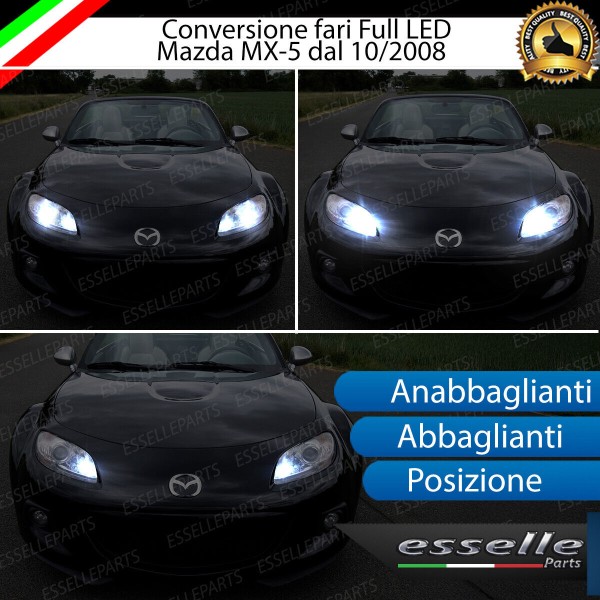 Conversione Fari Full Led Mazda MX-5 MK3 dal 10/2008 6000K bianco