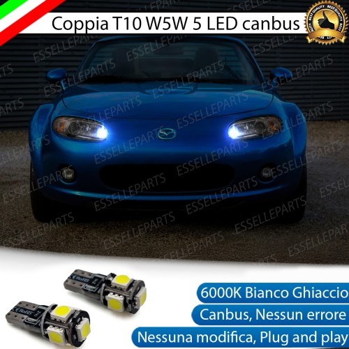 Coppia luci di posizione T10 5 LED Mazda MX-5 MK3