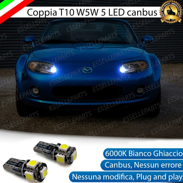 Coppia luci di posizione T10 5 LED Mazda MX-5 MK3